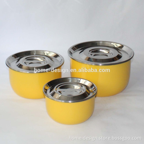 6pcs stainless steel 18-10 vegetables bowl/nappy /serving pot set